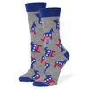 Democrat Crew Socks Grey / Medium