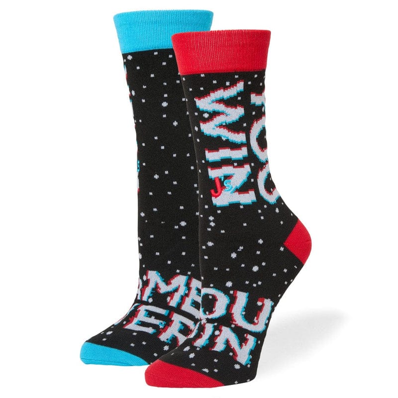 Game Over You Win Crew Socks Black / Medium John's Crazy Socks