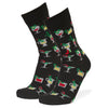 Holiday Spirits Crew Socks Black / Large