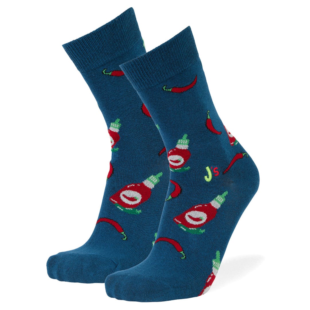 Hot Sauce Crew Socks Teal / Large