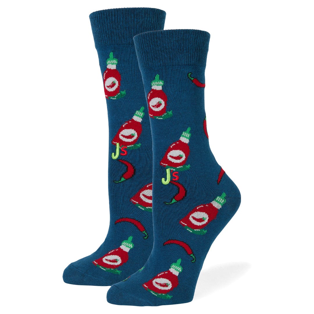 Hot Sauce Crew Socks Teal / Medium