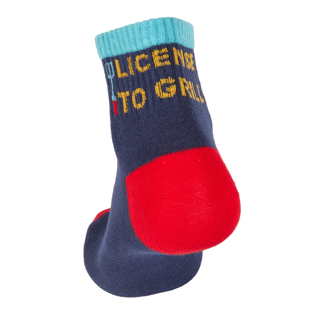 License To Grill Ankle Socks