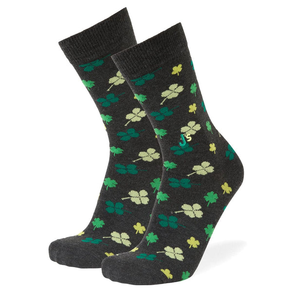 Lucky Clovers Crew Socks Green / Large