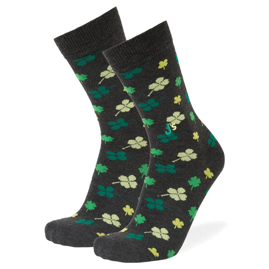 Lucky Clovers Crew Socks Green / Large
