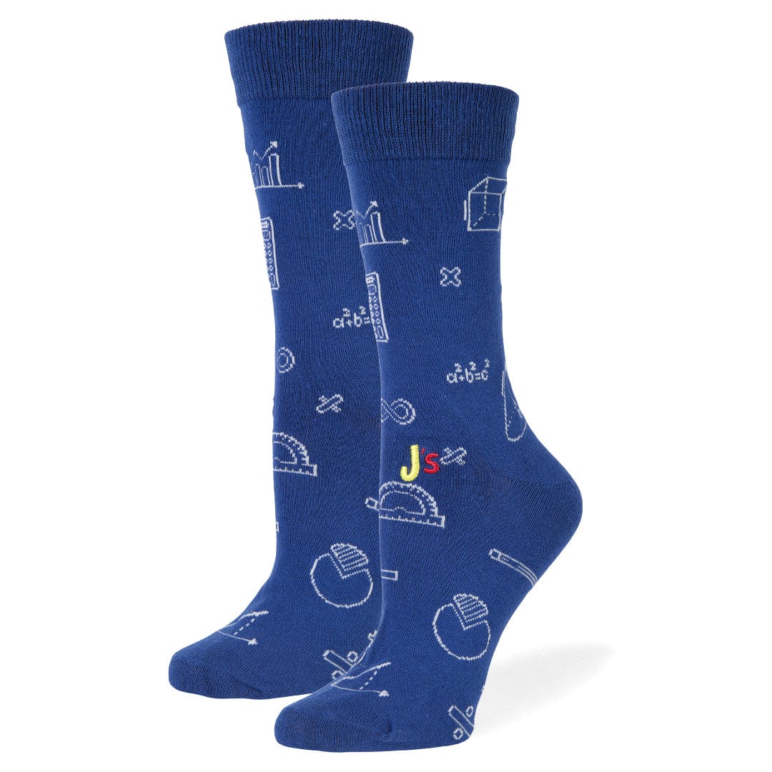 Math Crew Socks Blue / Medium