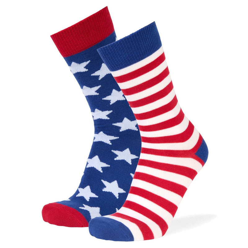 Mismatched Flag Crew Socks Multi / Large