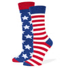 Mismatched Flag Crew Socks Multi / Medium