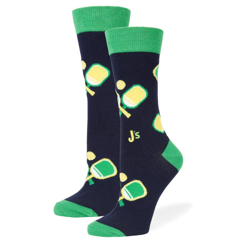 Pickleball Crew Socks Blue / Medium