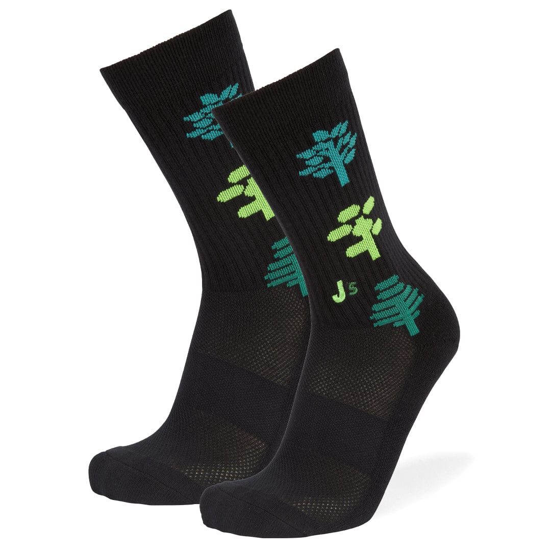 Plant Trees Athletic Crew Socks Black / Large