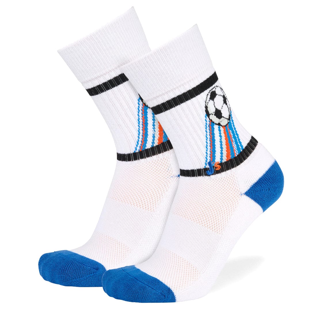 Soccer Athletic Crew Socks White / Large