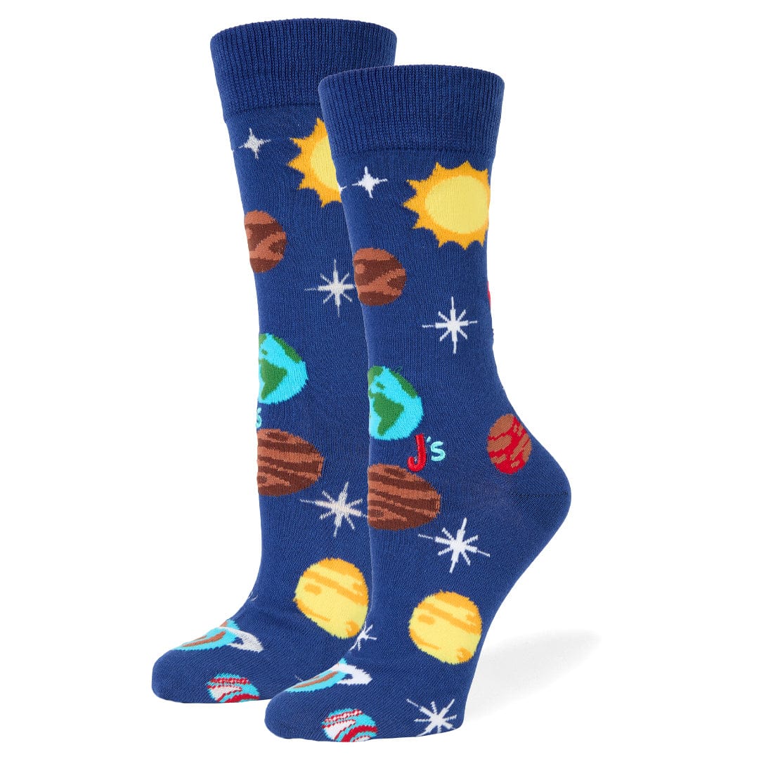 Solar System Crew Socks Blue / Medium