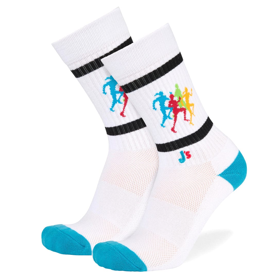 Track and Field Athletic Crew Socks White / Large