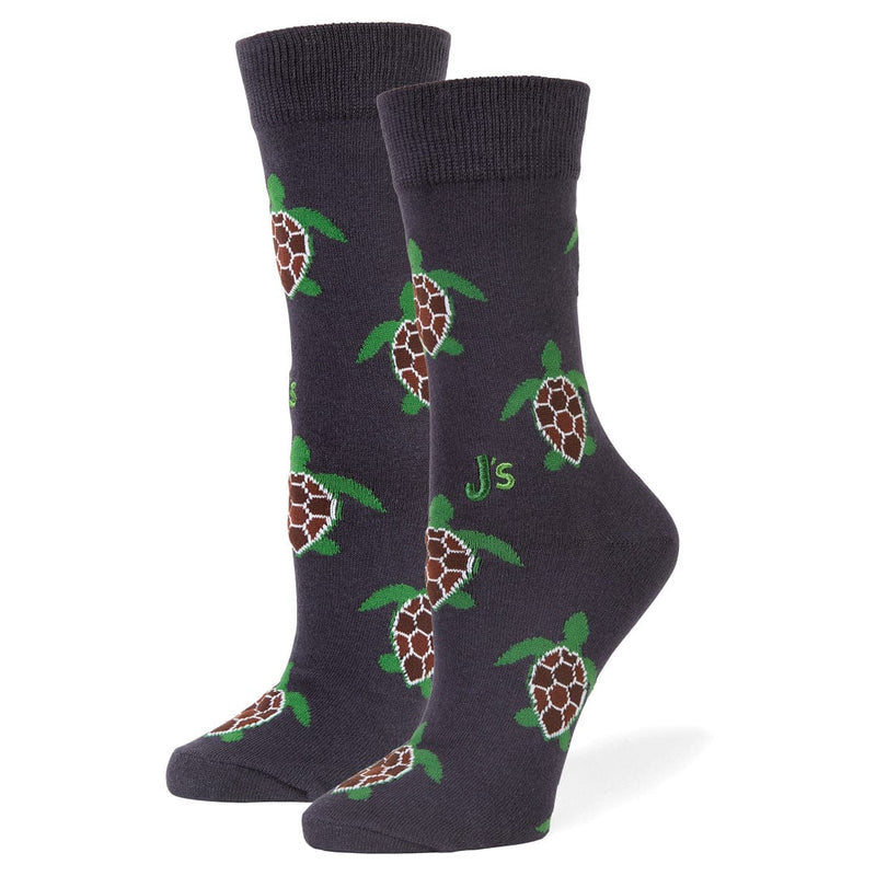 Turtles Crew Socks Grey / Medium