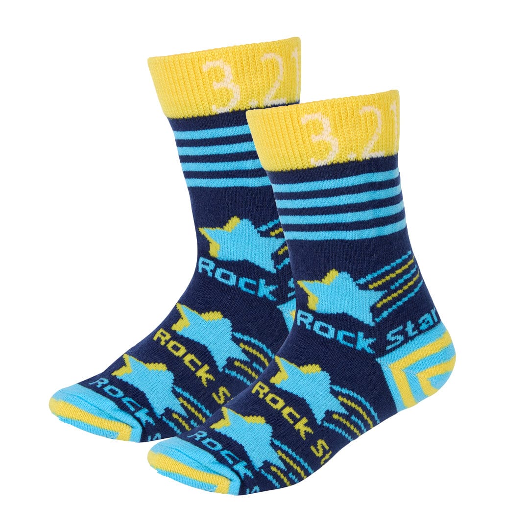 World Down Syndrome Day Crew Socks - Navy Navy / Small