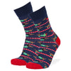Christmas Dachshund Crew Socks Blue / Large