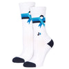 Colorectal Cancer Awareness Crew Socks White / Medium
