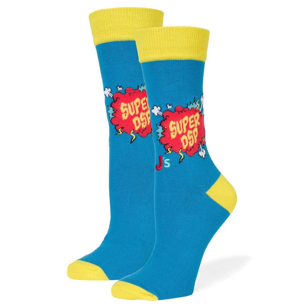 Super DSP Crew Socks Blue / Medium