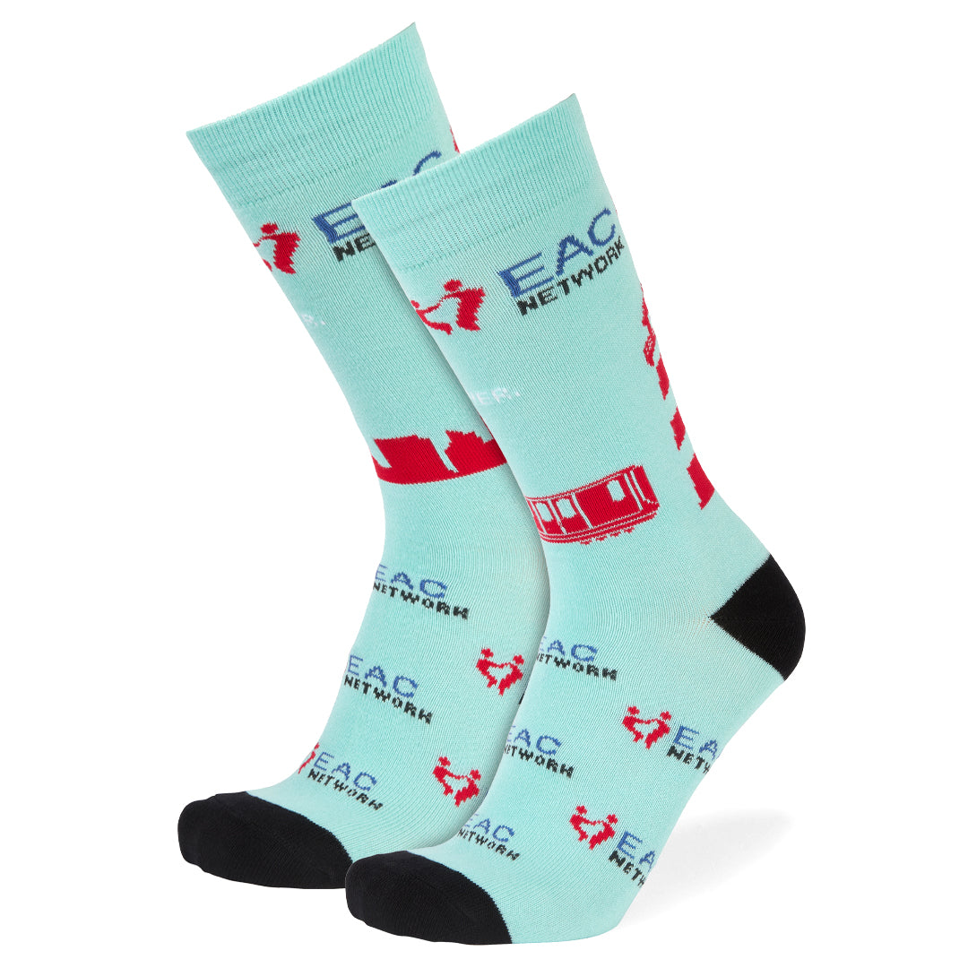 EAC Network Unisex Crew Socks Blue / Large