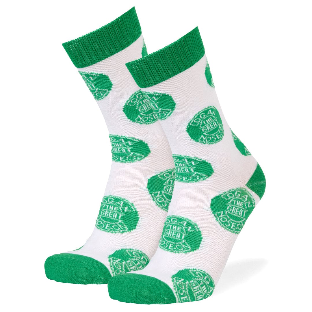 The Great LOGAN Nose-On Crew Socks White / Large