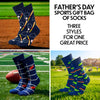Father's Day Sports Gift Bag of Socks Multi John's Crazy Socks