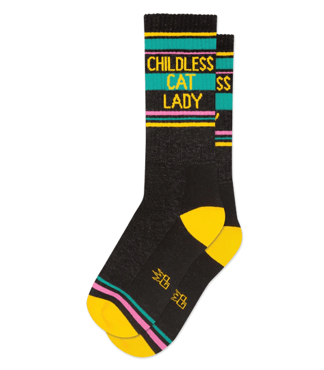 Childless Cat Lady Unisex Crew Socks Black