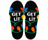 Christmas Light Strand Crew Socks Can Do!