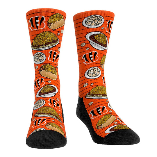 Cincinnati Bengals Chili Cheese Crew Socks Orange / S/M