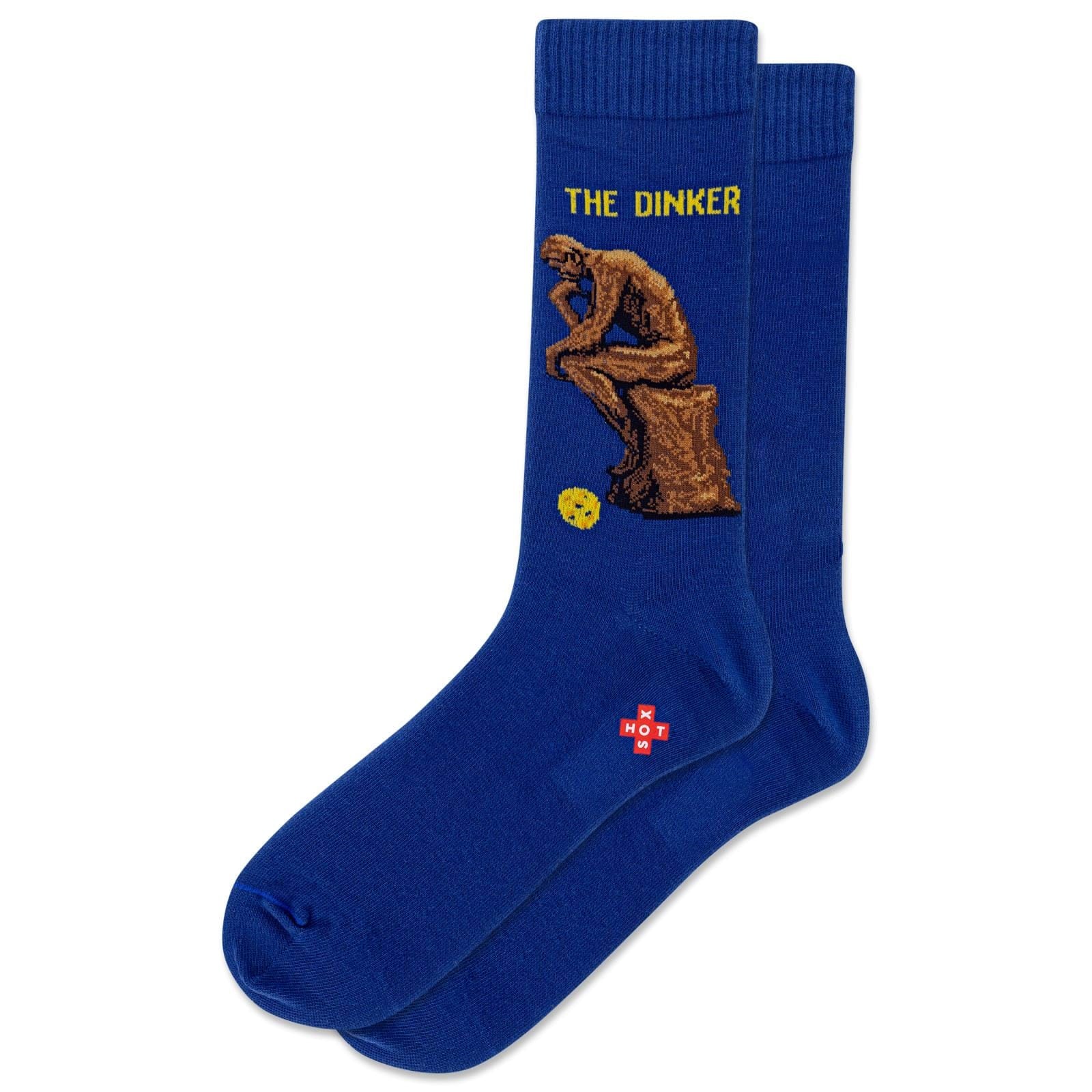 The Dinker Men's Crew Socks Blue HotSox