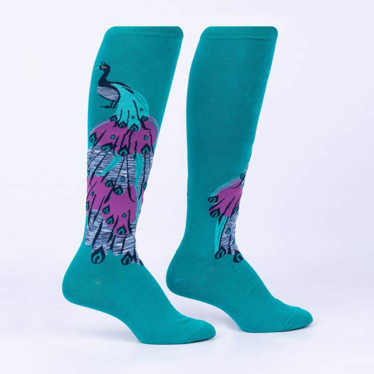 A Fan-tastic Tail Women's Knee High Socks Teal