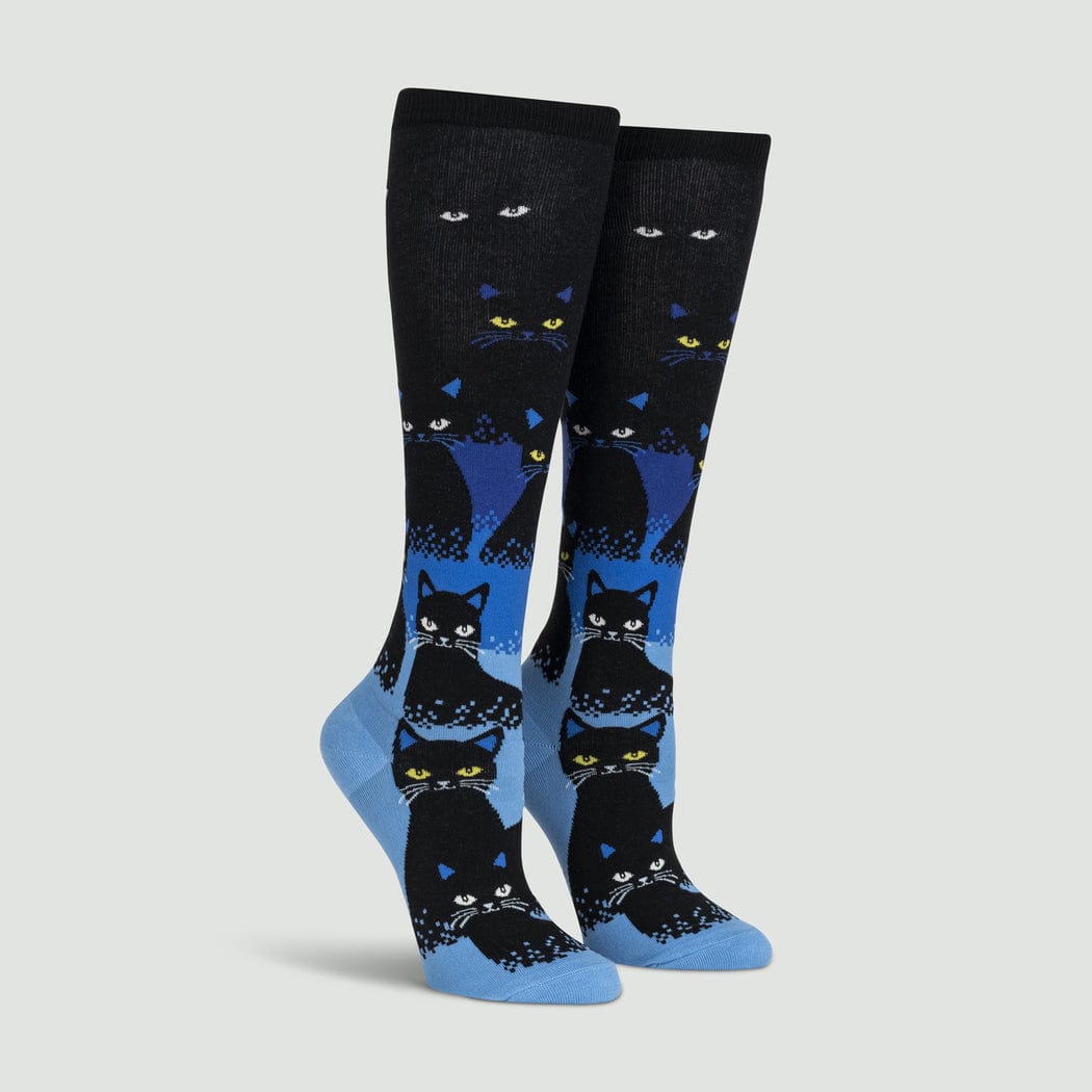 Cats In The Dark Women's Knee High Black