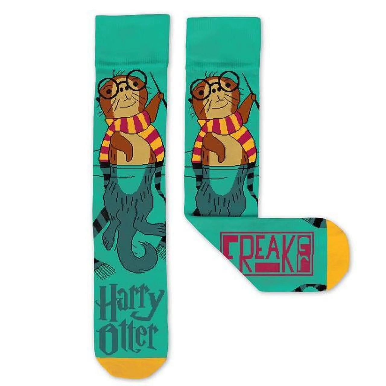 Harry Otter Crew Socks Teal