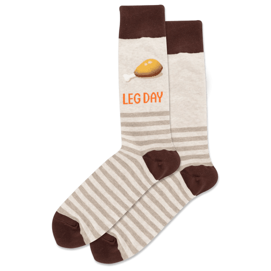 Leg Day Men's Crew Socks Tan