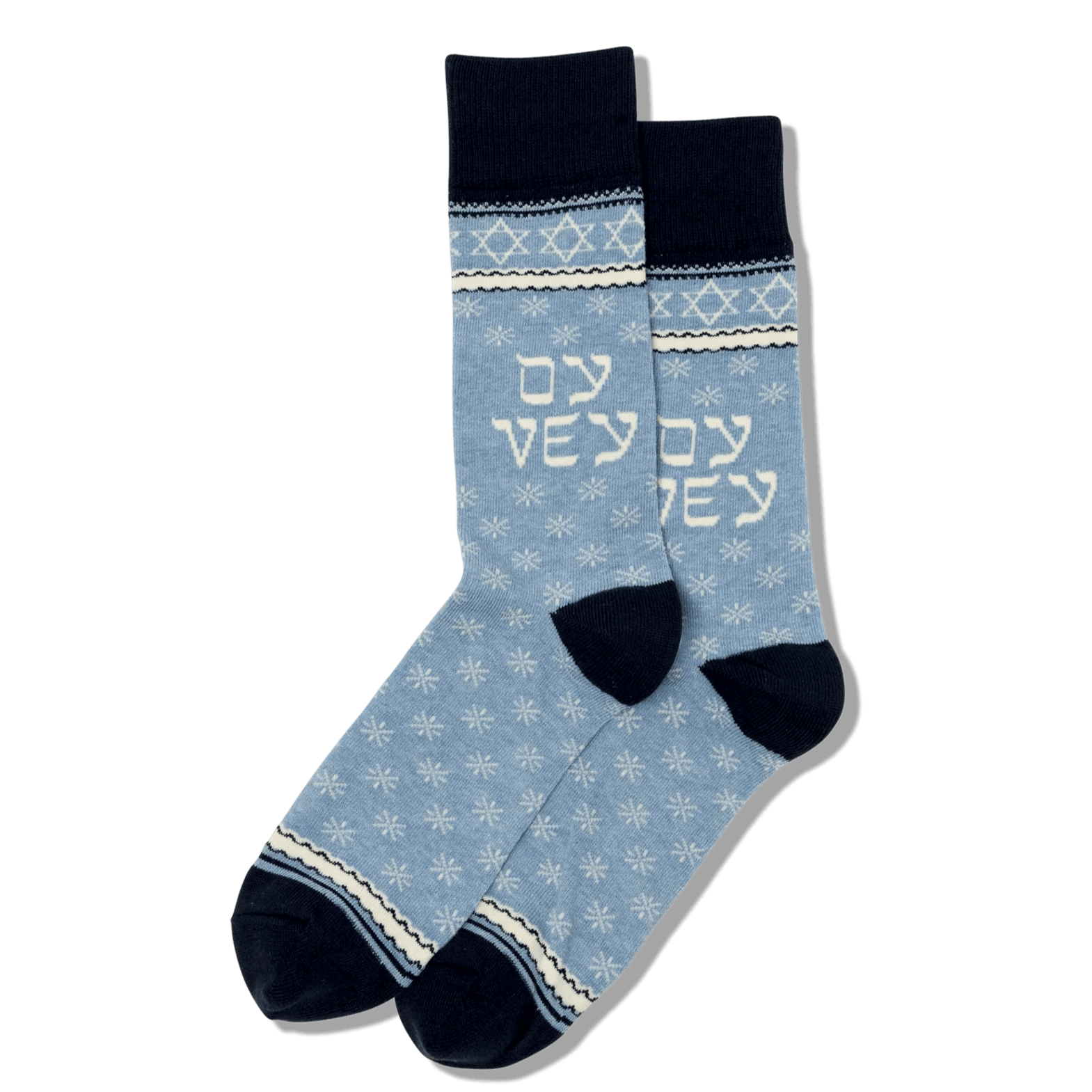 Oy Vey Men's Crew Socks Blue