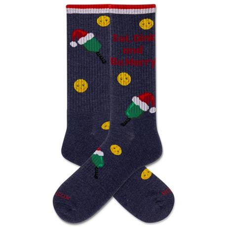 Eat Dink Athletic Men's Crew Socks Denim