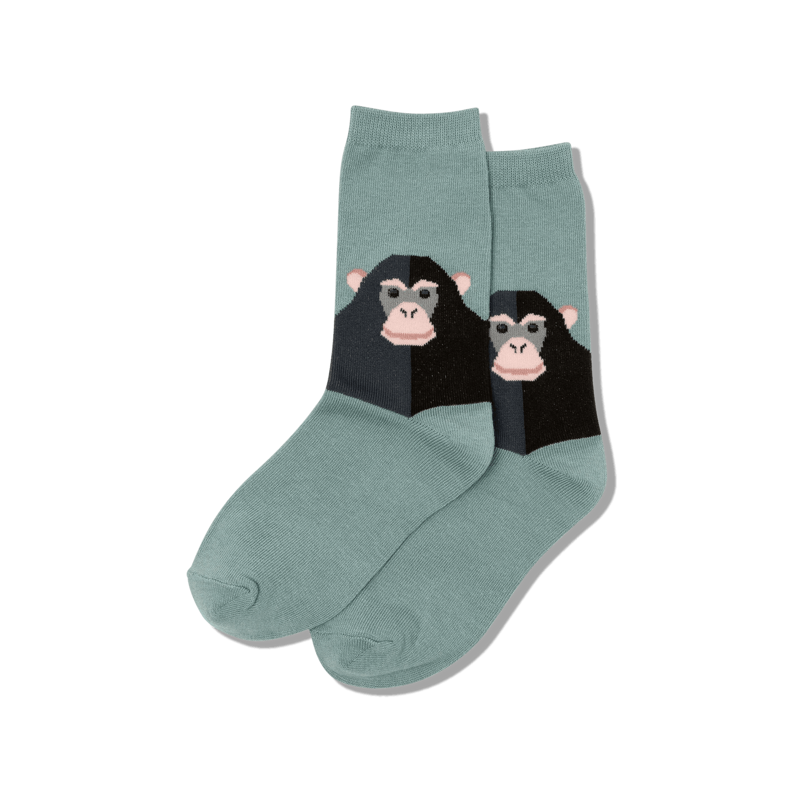 Monkey Kid's Crew Socks Blue