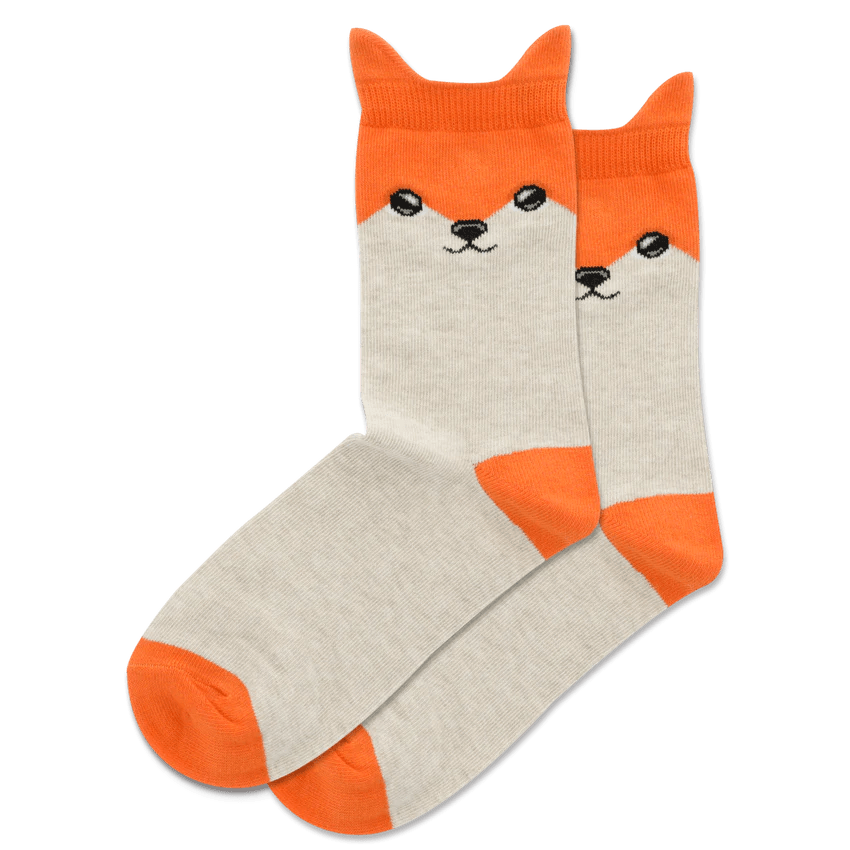 Fox Kid&#39;s Crew Socks Tan