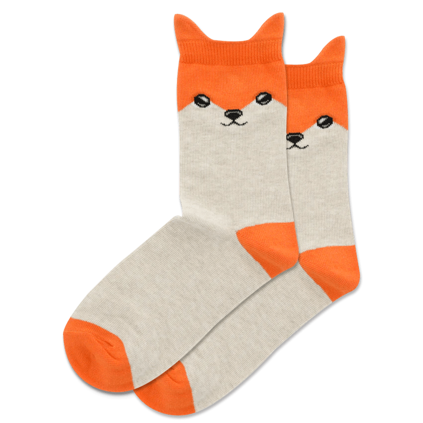 Fox Kid's Crew Socks Tan