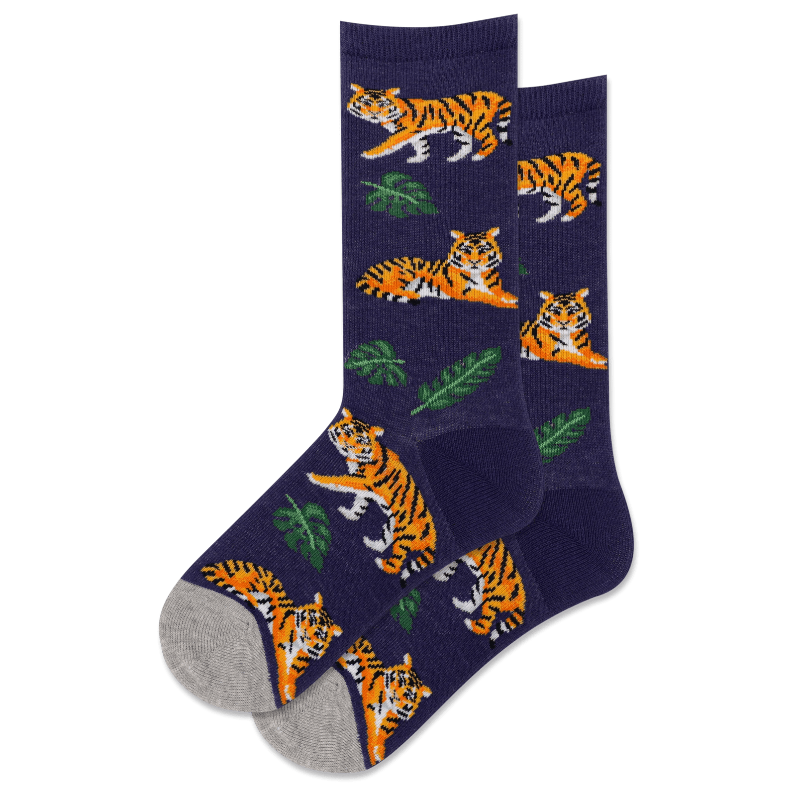 Tiger Kid's Crew Socks Blue