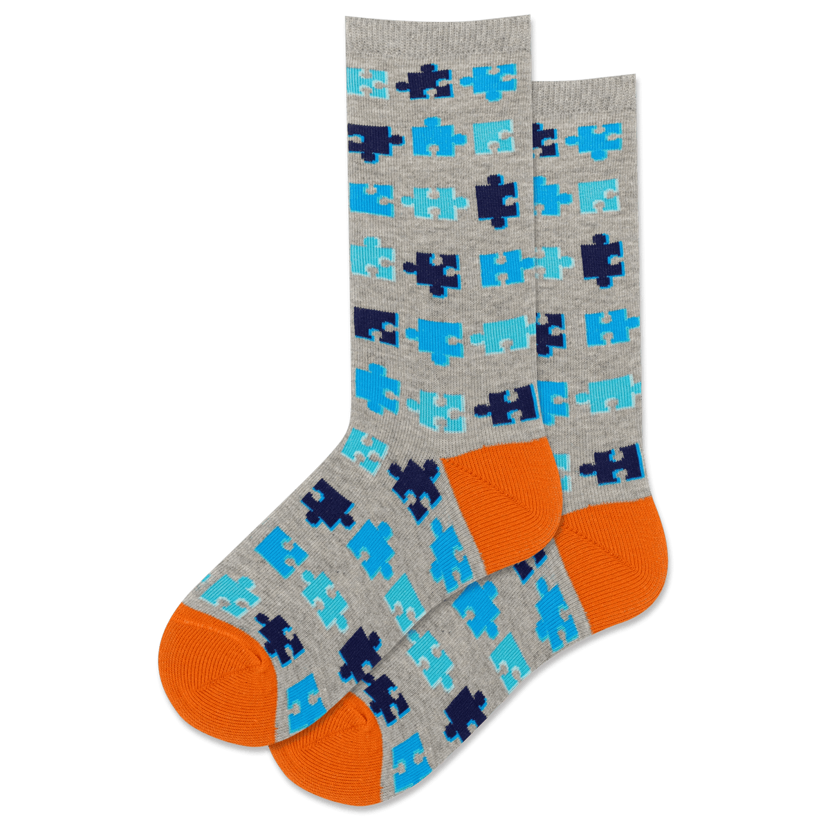 Puzzle Kid&#39;s Crew Socks Grey