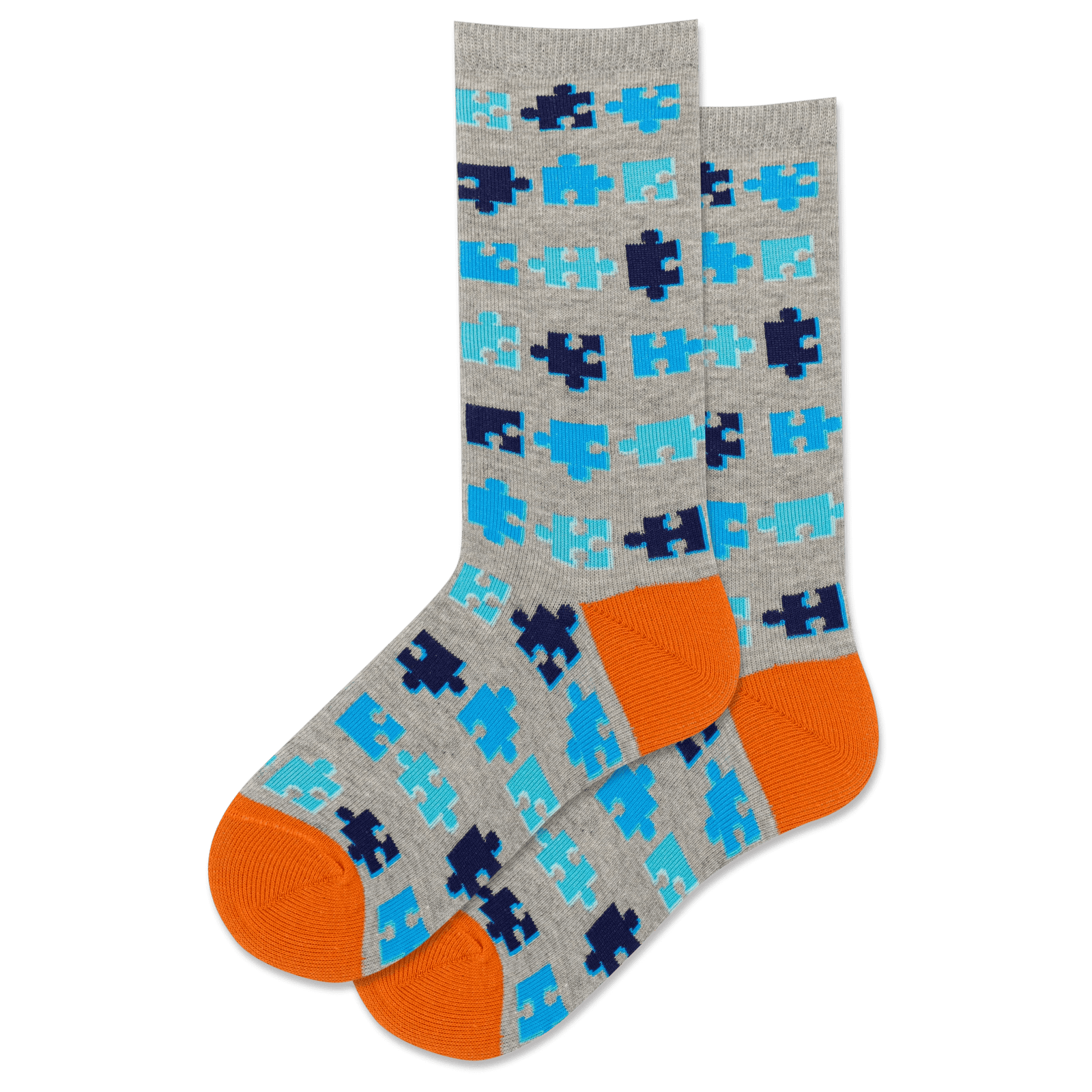 Puzzle Kid's Crew Socks Grey