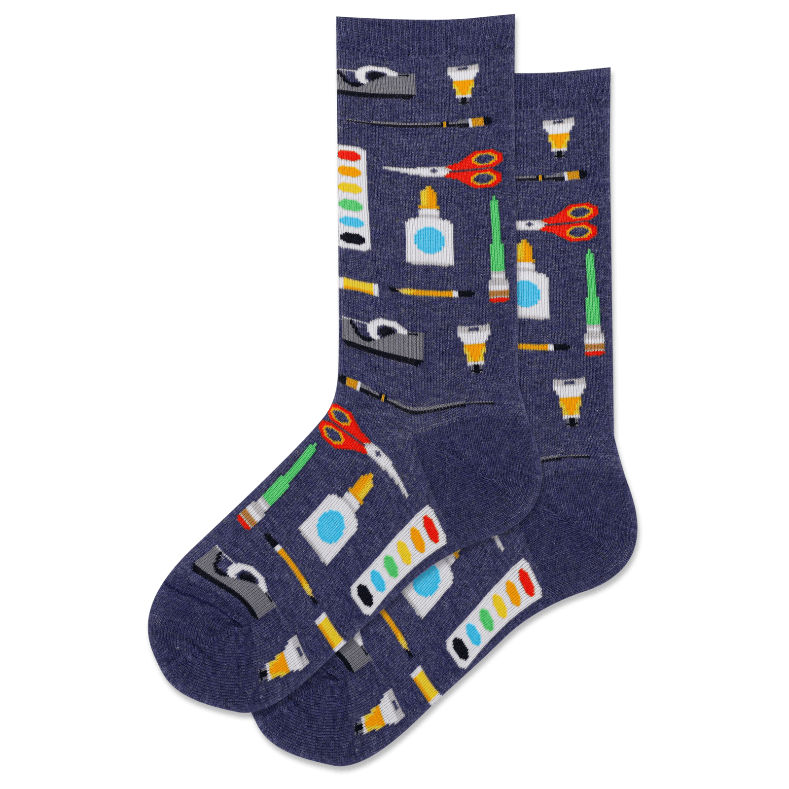 Arts and Crafts Kid's Crew Socks Blue