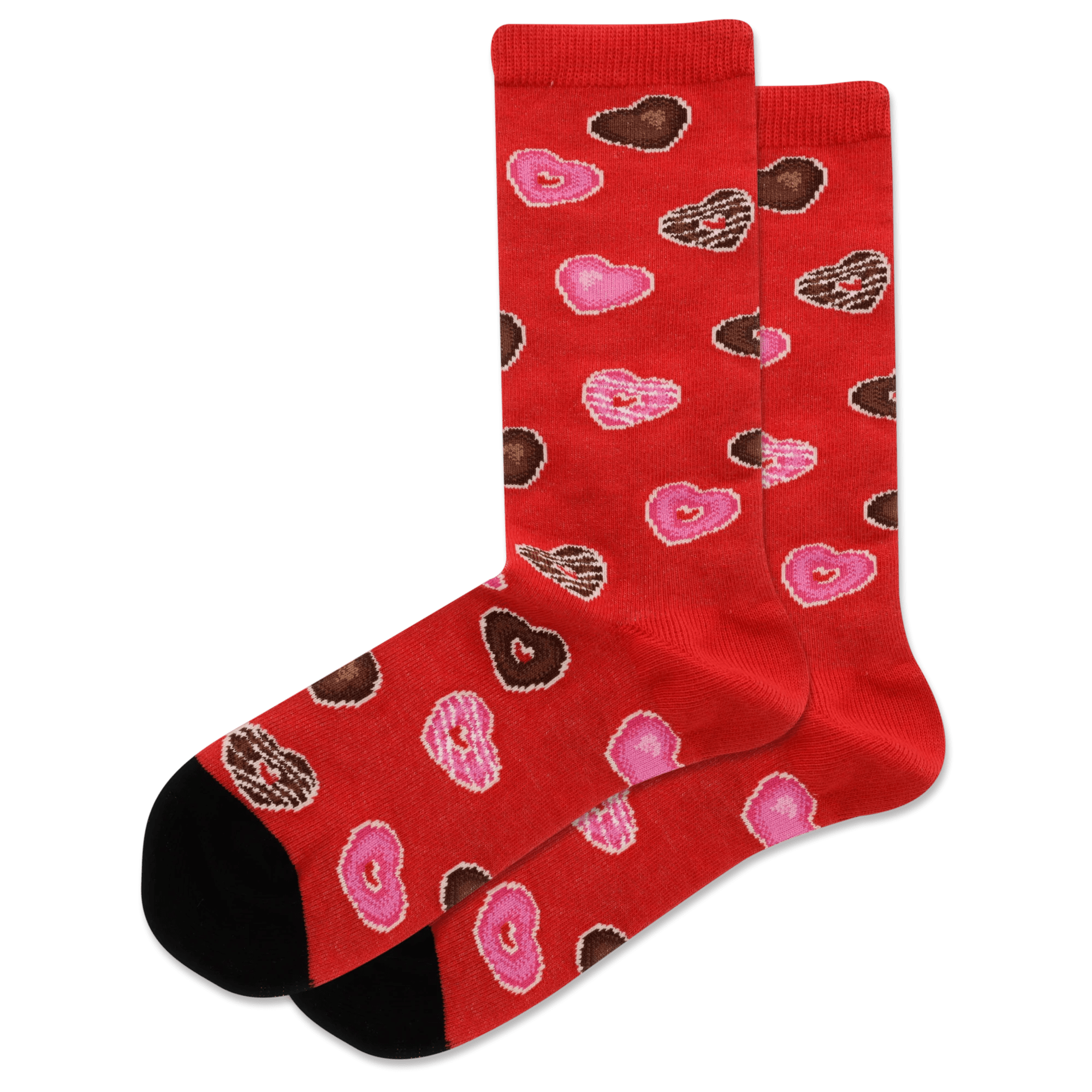 Heart Donuts Kid's Crew Socks Red / S-M