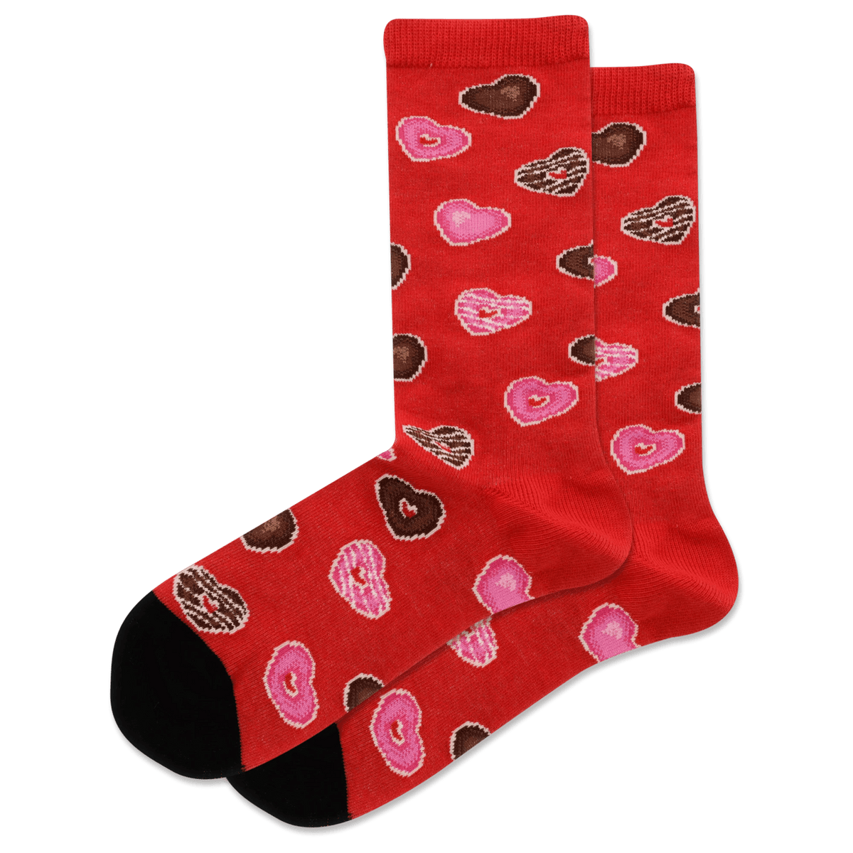 Heart Donuts Kid&#39;s Crew Socks Red / S-M