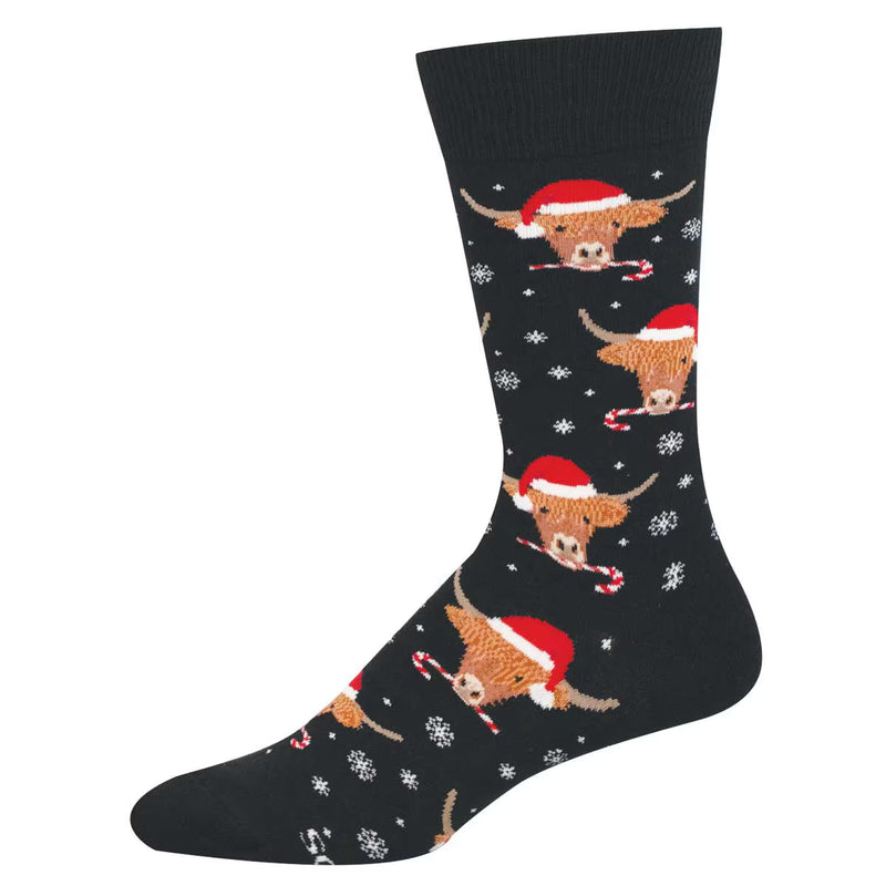 Highland Christmas Men's Crew Socks