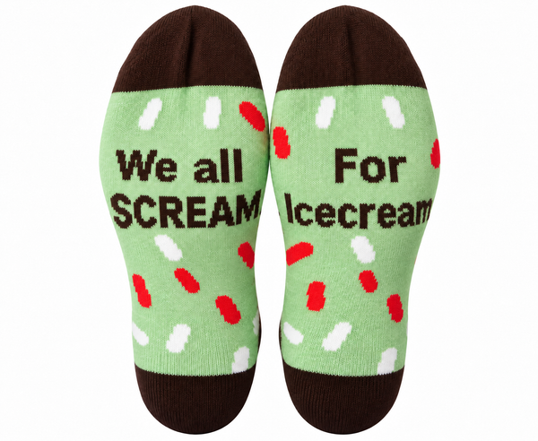 Ice Cream Cone Crew Socks Can Do!