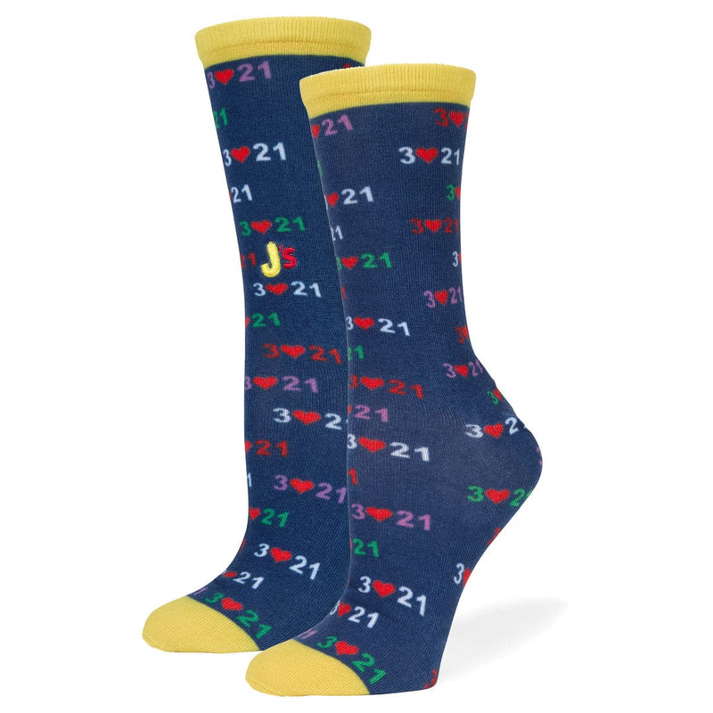 Down Syndrome Awareness Unisex Crew Socks Blue Down Syndrome Awareness Unisex Crew Socks Blue