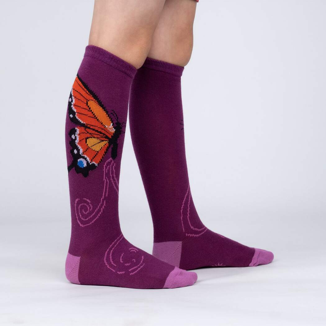 Monarch Junior Knee High Socks Purple