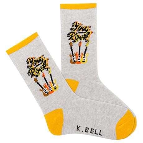 You Rock Kid's Crew Socks Grey