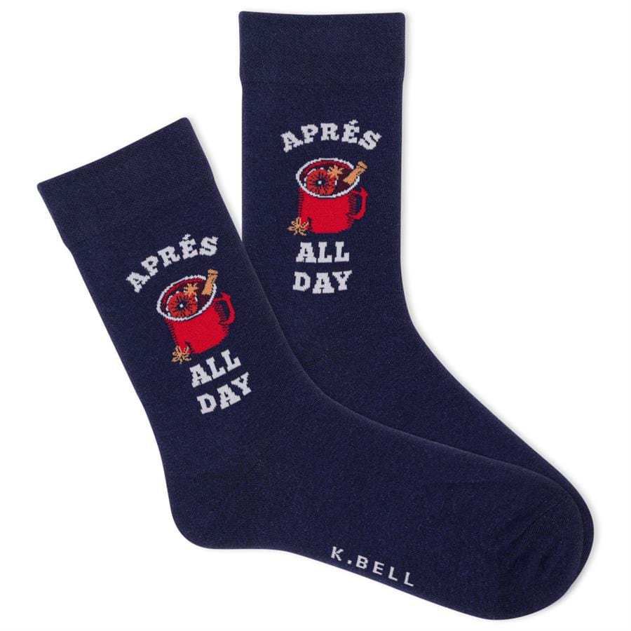 Apres All Day Women's Crew Socks Navy