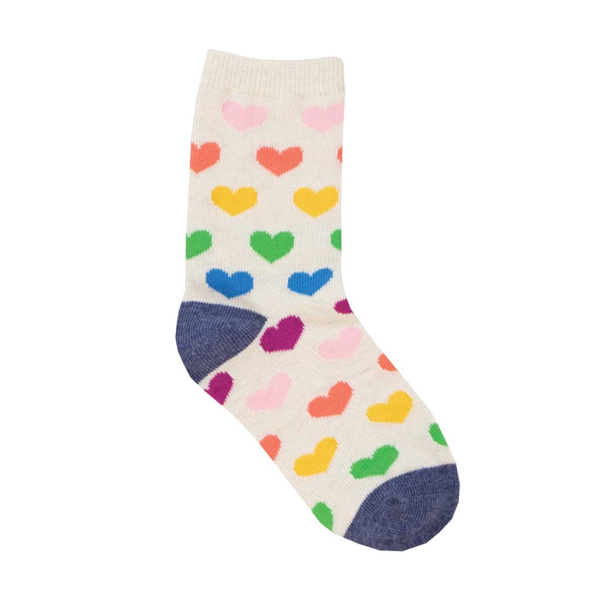 Lots Of Love Kid's Crew Socks Ivory